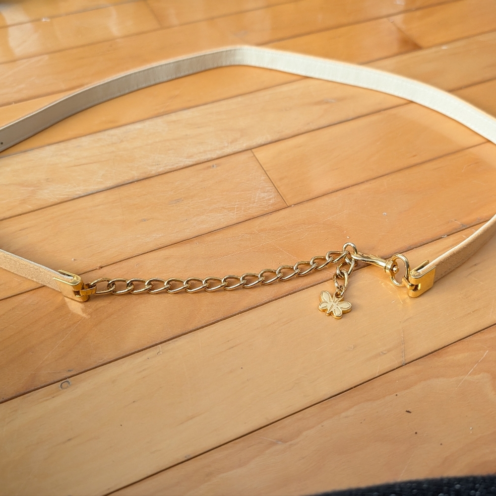 Gold Belt With Butterfly Charm